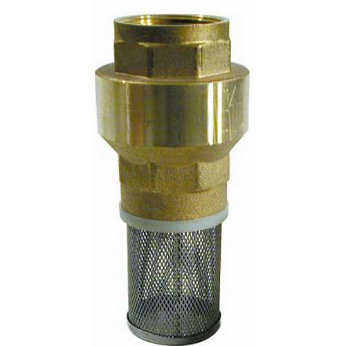 Brass Spring Foot Valve Valve And Filter 11/2" Female Thread