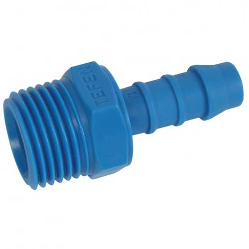 Tefen Male Hose Connector 12mm - 3/4"Bsp