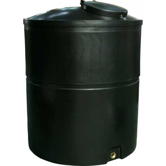 2500 Litre Large Commercial Water Tank Height 180cm Diamter 143 cm