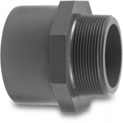 PVC Connector 25 or 32mm Glue - 3/4" Male Thread 16 Bar