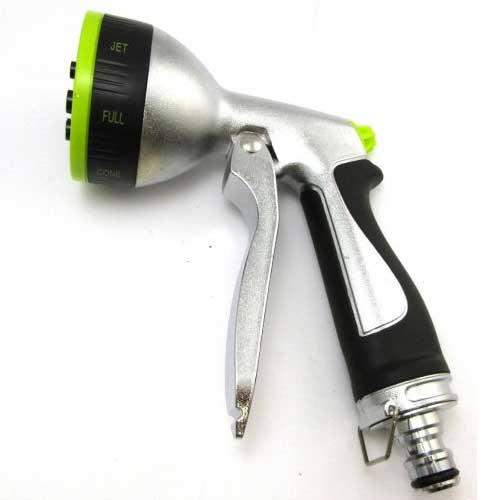 6 Function Spray Gun With Rubber Grip