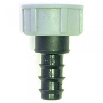 Barbed 20mm Supply Tube To Standard 3/4 " Threaded Tap Connector