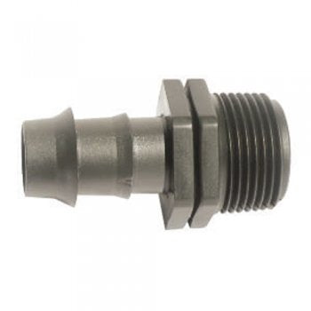 Barbed Connector 16mm - 3/4" male BSP