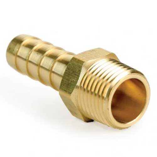 Brass Hose Tail 10mm Tail - 3/8" Male BSP thread