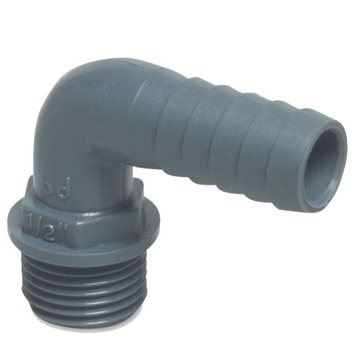 Hose Adaptor Elbow 12mm -1/2" BSP Male Thread