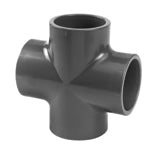 PVC Irrigation Fitting Equal Cross 4 X Glue 50mm 16 Bar