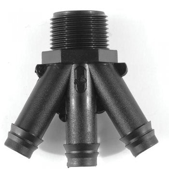 Tavlit Push Fit 3 Way Connector 20mm - 3/4" BSP