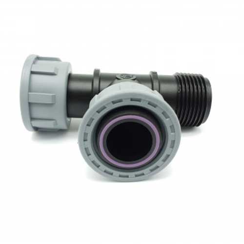 Manifold Swivel Tee 1inch  2 x Female 1 x  Male