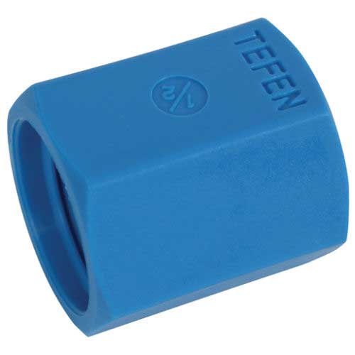 Tefen Coupling 1/2 inch BSPF Thread – Evolutions Irrigation
