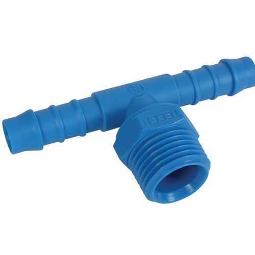 Tefen Hose Connector Tee With Male Threaded Branch