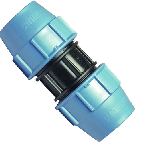 Unidelta Straight Connector Compression Fitting 63mm