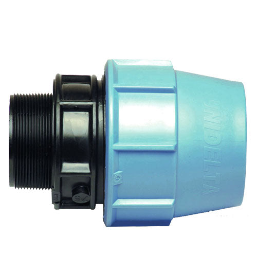 Unidelta Compression Connector 50mm - 1 1/4" Male Thread