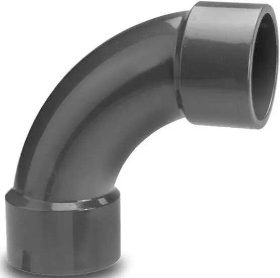 PVC Swept Elbow 90 Degrees 63 mm